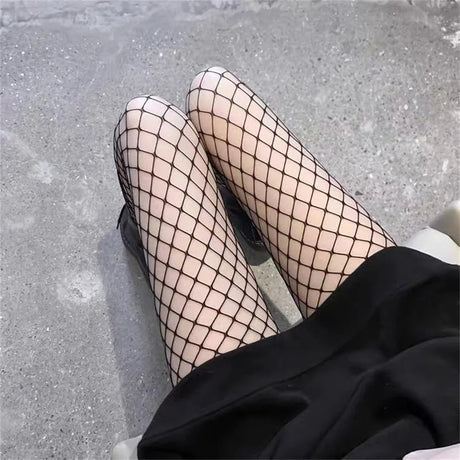 Sexy Fishnet Stockings Women's Tights Fishnet Mesh Long Nylon Tights Body Stockings Fish Net Pantyhose High Waist Hosiery