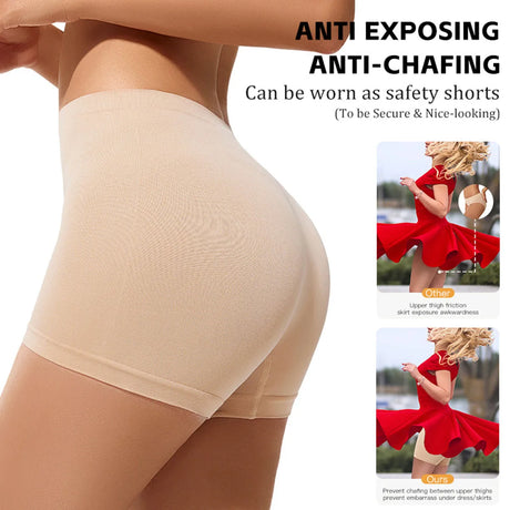 Seamless Women Boxer Briefs Boyshorts For Women Anti Chafing Shorts Women High Waisted Boy Shorts Panties Underwear