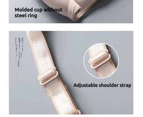 Ultra Thin Sexy Ice Silk Wireless Bra For Women Sexy Gather Underwear Push Up Simple Lingerie Seamless Brassiere Bralettle