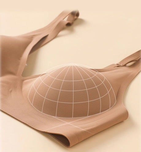 Beautiful Back Invisible Seamless Underwear Women's Large Breast Revealing Small Breast Gathering Side Breast Sexy Wireless Bra