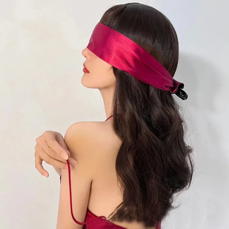 Silk Eye Cover Cute Blindfold Satin Sleep Mask Sexy Women Gift Unisex Sex Games Couple Love Cosplay Hot New Fashion Best