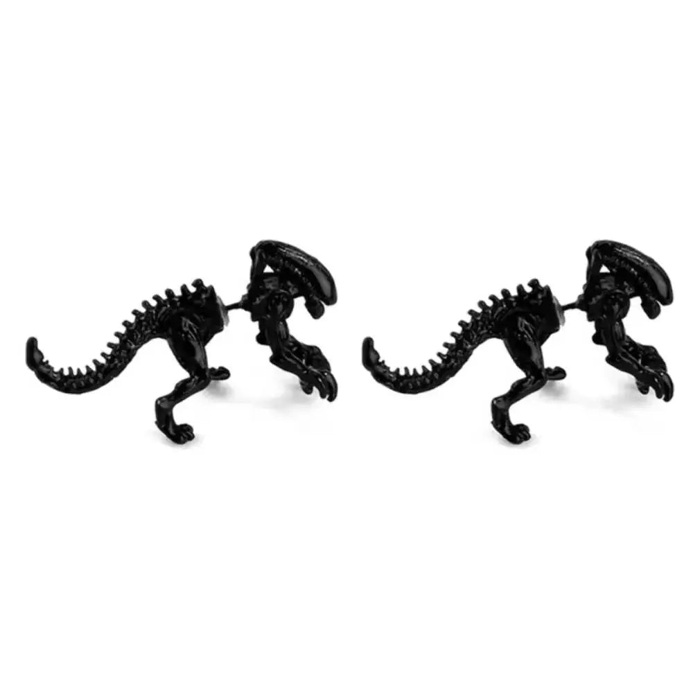 New Exquisite Ladies Niche Dinosaur Earrings Halloween Fashion Horror Monster Alien Earrings Punk Street Trend PartyJewelryGifts