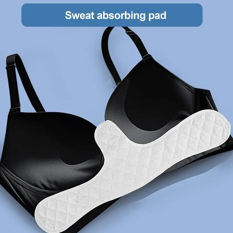 Women Bra Liners Washable Sweat Absorber Underboob Sweat Absorber Pads Non Woven Rectangle Insert Lining Sports Underwear Pads