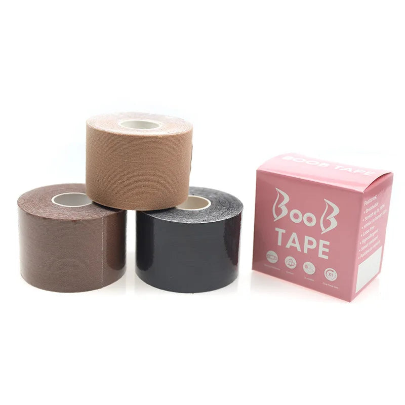 1 Set Boob Tape Bras Women Adhesive Invisible Bra Nipple Pasties Covers Breast Lift Tape Push Up Bralette Strapless Pad Sticker