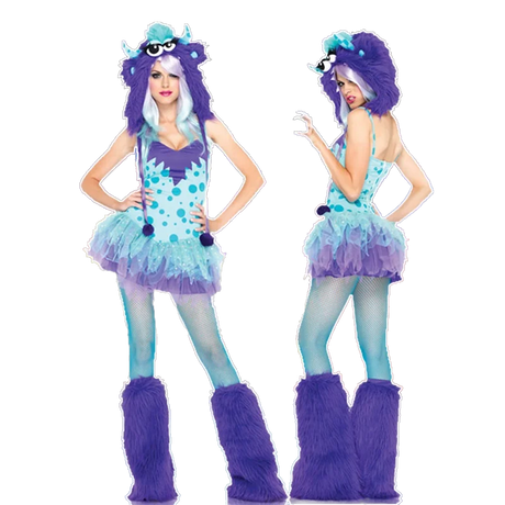 Sexy Christmas Ladies Costume Halloween Cosplay Big Tail Wolf Role Play Party Maid Seduction Santa Claus Gift Womens Uniform