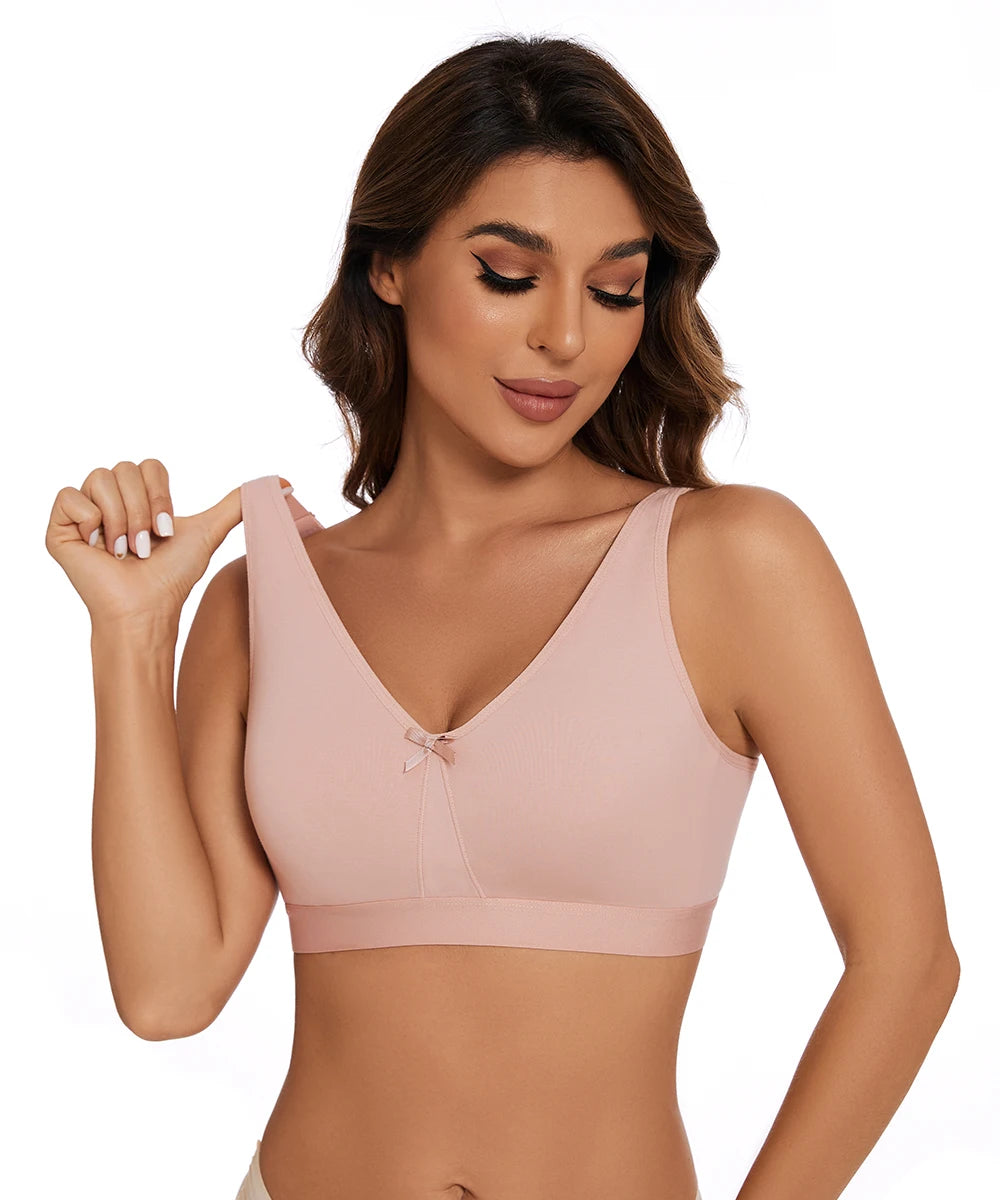 Sheroine Plus Size Women Wireless Bras Full Coverage Soft Seamless Underwear Breathable Lingerie Non-Padded Comfort Bra