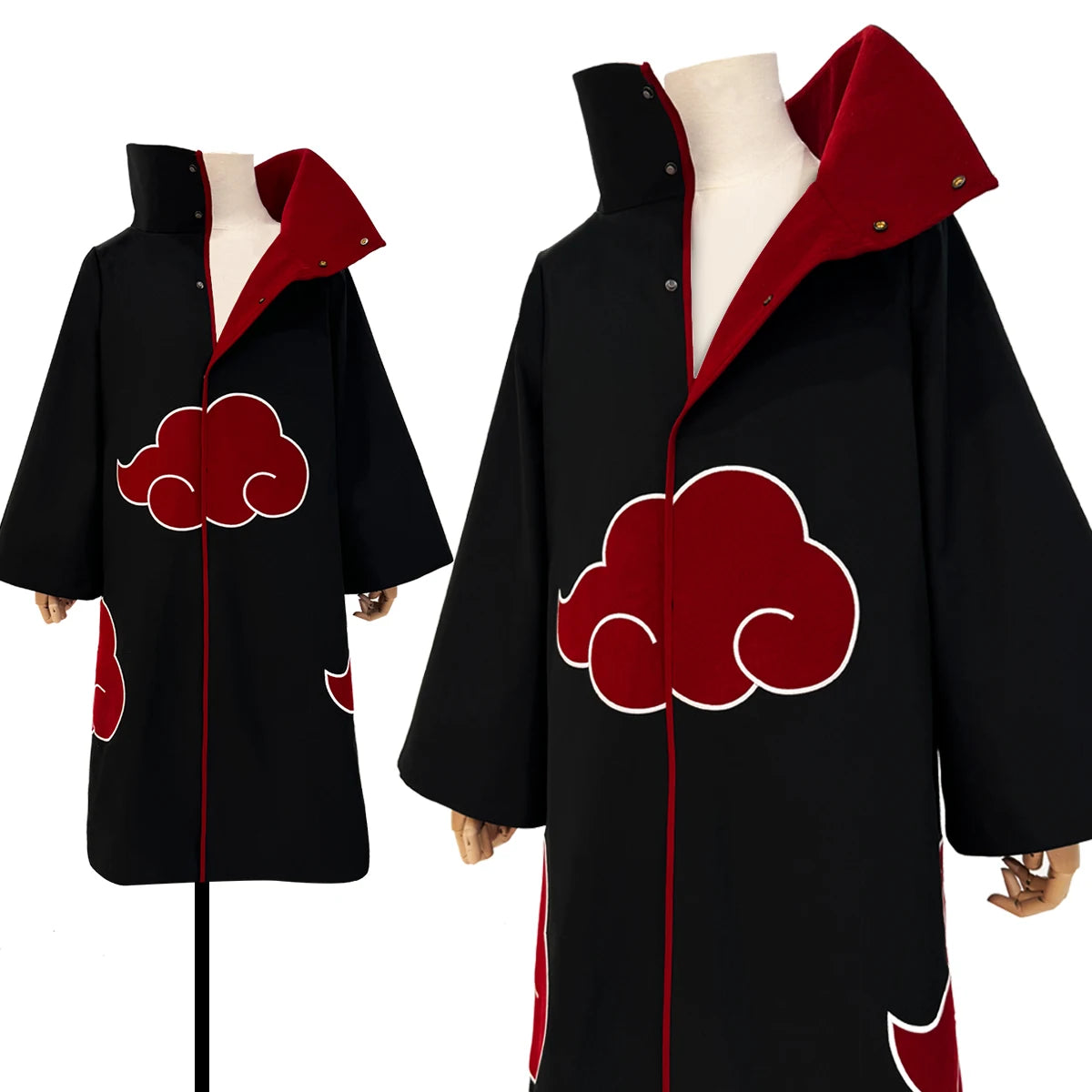HOLOUN Uchiha Itachi Sasuke Anime Cosplay Costume Embroidery Hawk Team Cloak Pain Konan Sasori Halloween Christmas S-2XL