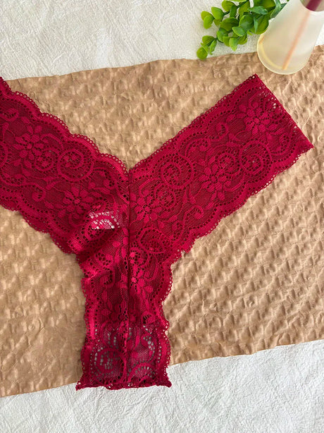 Personalized Text Custom Thong Customization Name Crystal Letters Panties Sexy Lace Underpants for Woman Wife Girlfriend Gift