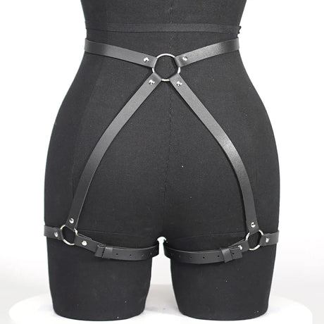 PU Leather Harness Garters Sexy Lingerie Women Bdsm Bondage Body Belt Harajuku Gothic Clothes Erotic Corset Harness Belts