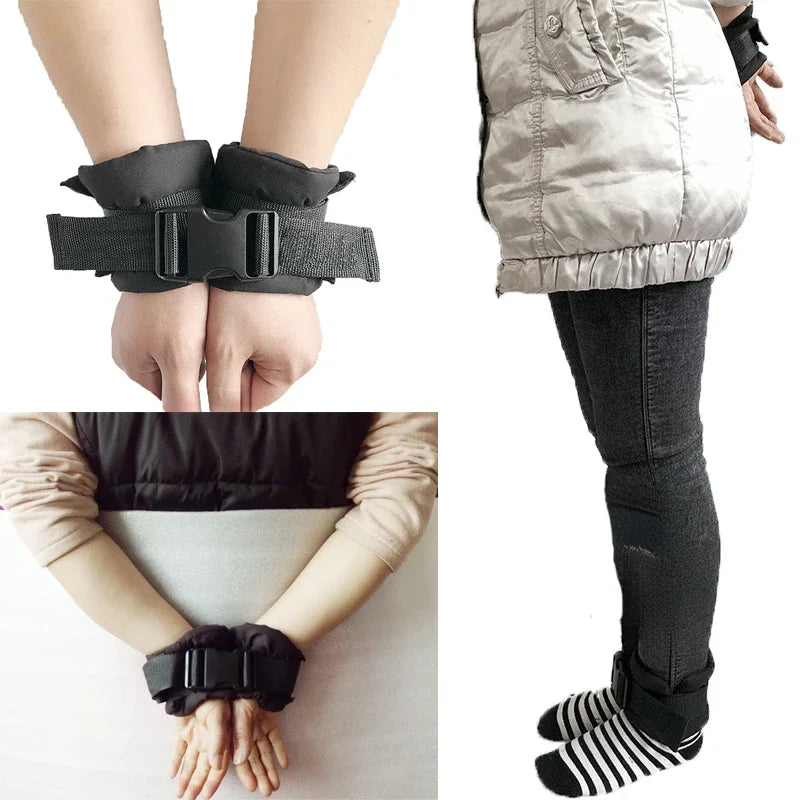 Universal Wrist Foot Limbs Restraint Strap Bedridden Paralyzed Elderly Hand Ankle Fixed Belt Anti-scratch Restraint Fixing Belt