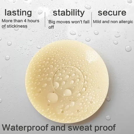 Upgrade Reusable Breast Round Nipple Cover Invisible Bikini Adhesive Strapless Backless Stick on Bra Silicone Breast Patch