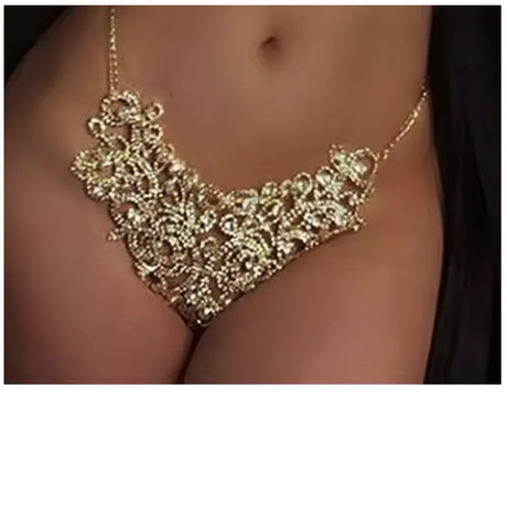 Bikini Crystal Chest Chain Suit Fashion Sexy Three-point T-ShapedPants Body Chain Girls Sexy Underwear Chain Bra Chain Underwear