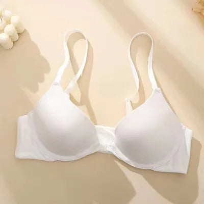 Front Closure Bras For Women Fixed Cup Plunge Bra Soft Underwire Seamless Underwear Sexy Lingerie Small Cup Intimates S-XL