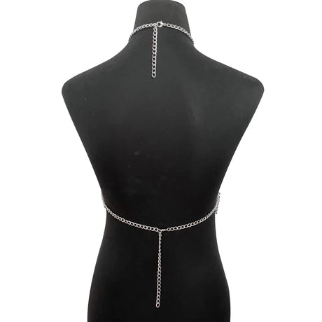 Metal Body Chain Bra Harness Sexy Chest Chain Beach Body Jewelry For Women 2025 Rave Accessories
