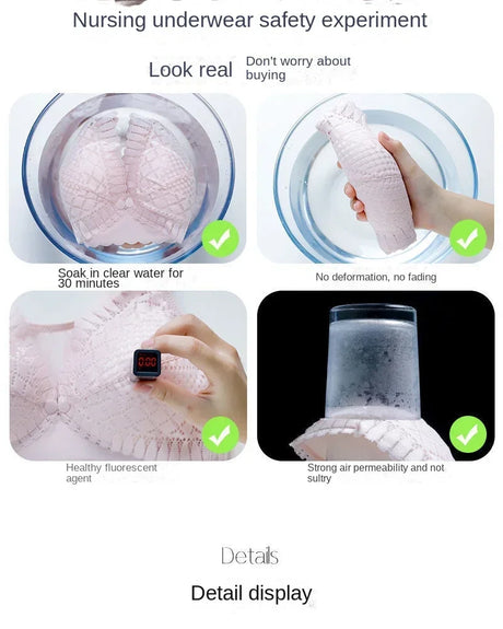 Front Button Maternity Nursing Bra Adjustable Gathered Underwear Comfortable Breastfeeding Bra for Feeding Pregnant Women Clothe