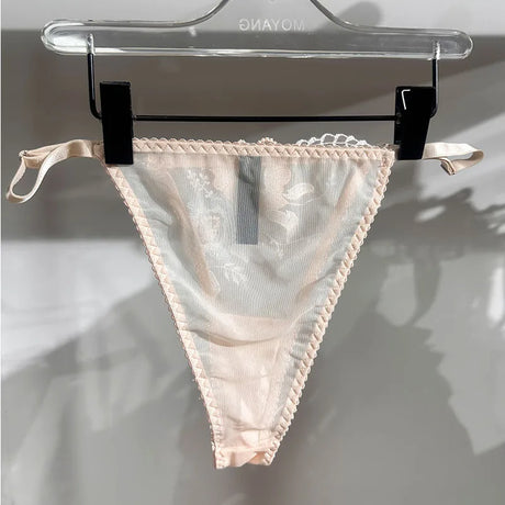 M-XL Luxury Ladies Underwear Floral Embroidery Ultrathin Transparent Lingerie Sets For Women Sexy Push Up Gather Bra Panties