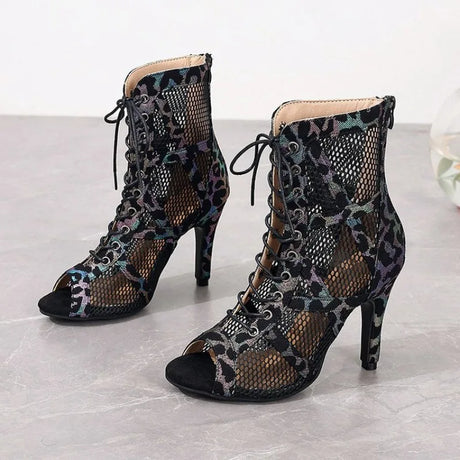 High Heels Women's Sandals New Open Toe Casual Latin Dance Shoes Girls' Ballroom Sandals Large Dance High Heels Women's Shoes 43