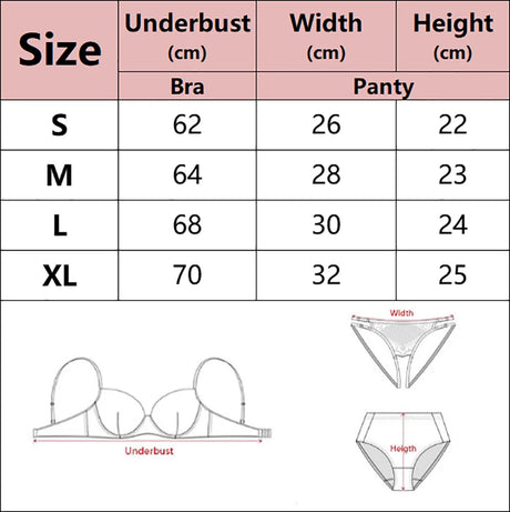 Transparent Floral Two Pieces Exquisite Lace Lingerie Set Ultrathin Bra Briefs Set Solid Exotic Lingerie for Ladies See Through