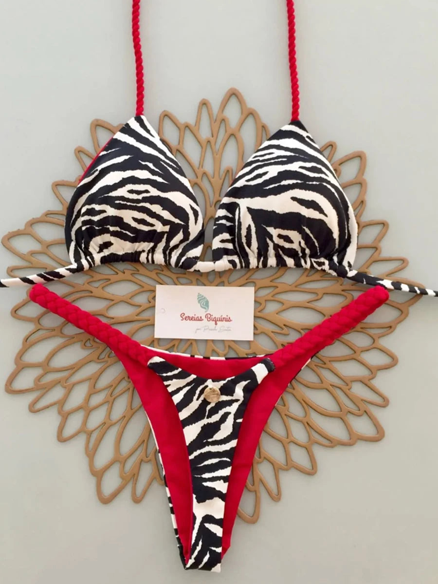 Micro Bikinis Women Swimsuit New Sexy Swimwear Halter Bikini Set Brazilian Biquini Female Thong Beachwear Party Wear
