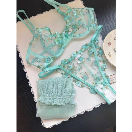 Sexy Sheer Lace Flower Embroidery Underwire Bra for Women, Large Breast Minimizer Anti‑Sagging Comfort Everyday Wear YEMOMO S‑XL