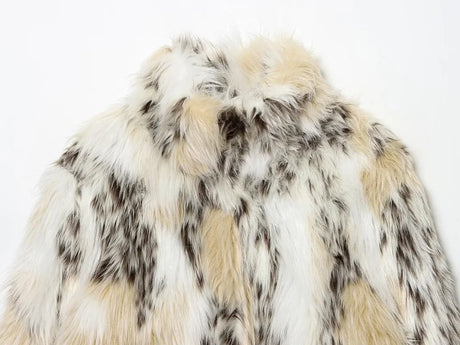 MUJER Faux Fur Women's Teddy Coat Cropped Plush Jacket Woman Winter Fluffy Coats for Women Outerwears New in Coats and Jackets