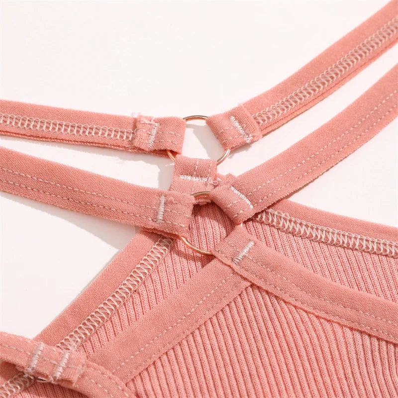 1PCS Women Sexy Cotton Panties Two Belts Hollow Out G-String Thongs Breathable Underwear for Female Solid Color Lingerie S-XL