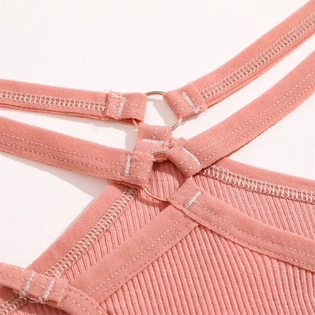 1PCS Women Sexy Cotton Panties Two Belts Hollow Out G-String Thongs Breathable Underwear for Female Solid Color Lingerie S-XL