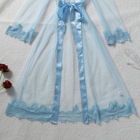 MUZISKAT French Pure Desire Mesh Splicing Lace Hollow Perspective Plastic Slimming Strap Fun Sleeping Skirt thong