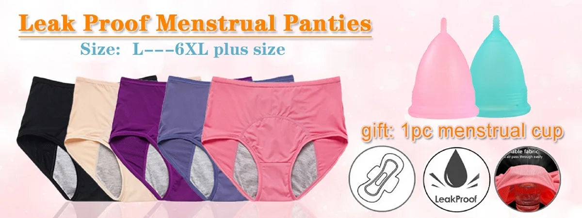 3pcs/Set Leak Proof Menstrual Panties Girls Period Underwear Sexy Pants Physiological Underwear New Product Waterproof Briefs