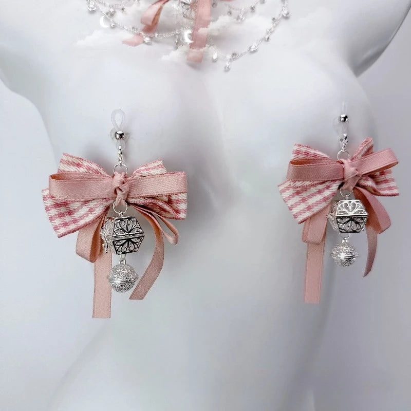 New Erotic Nipple Clamps Pink Collar Bell Body Chain Glowing Fox Tail Butt Plugs BDSM Training Sexy Accessories Adult Sex Toys