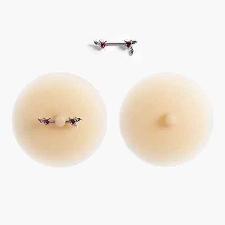 Tornova Solid State Rubber Nipple Patch Invisible and Traceless Solid Chest Patch Women's Sexy Breast Patch Nipple Decoration