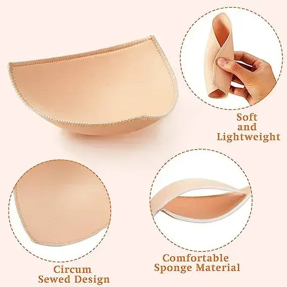Soft Bra Pads Inserts Removable Bra Pad for Women Breast Push Up Enhancer Bra Pad Sports Bras Cups Insert Bikini Swimsuit