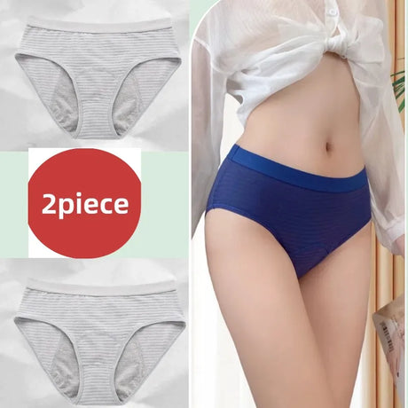 2PCS/set Leak Proof Menstrual Panties Cotton Shorts for Women Waterproof Briefs Intimates Physiological Female UnderwearXS-2XL