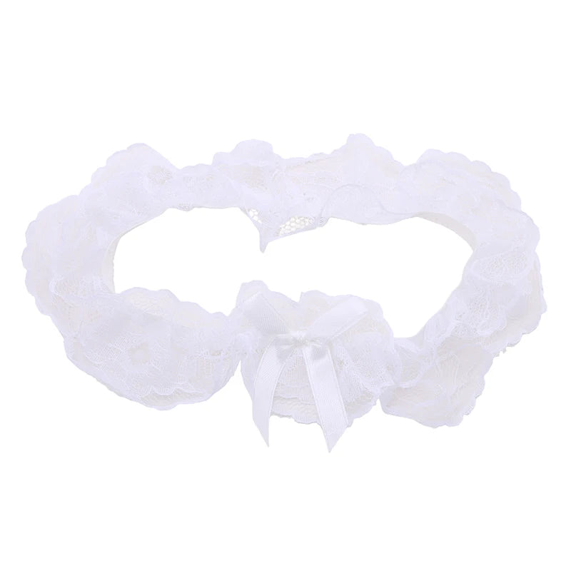 Women Sexy Lingerie Lace Floral Garter Belt Bowknot Leg Loop Wedding Garters Bridal Cosplay Fashion Stocking Ring For Ladies