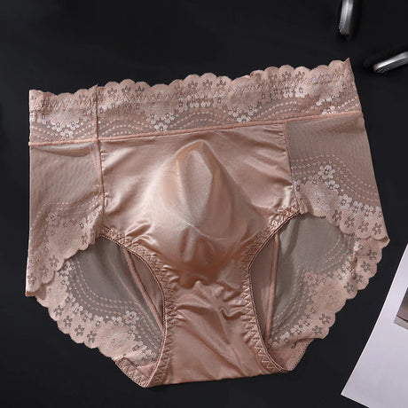 1pc Men Lace Thin Seamless Ice Silk Briefs 3D Bulge Pouch Low Waist Pantie Breathable High Elastic Soft Underwear