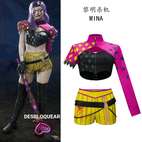 Dead by Daylight The Trickster Mina Cosplay Full Set Women Costume Halloween Comic Con Stage Performance Outfit
