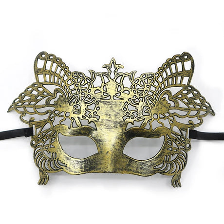 1PC Masquerade Mask Vintage Prince Mask Black Antique Copper Half Face Mask Plastic Retro Crown Masks Women Party Decoration
