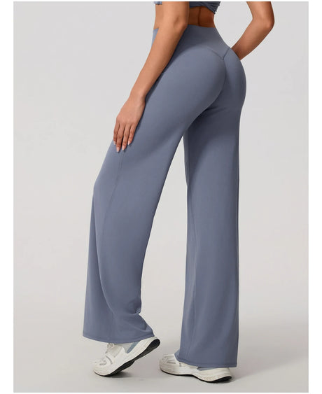 New Summer High Waist Wide-Leg Yoga Joggers Women's Autumn Casual Outdoor Sweatpants Female Straight Tracksuit Bottoms