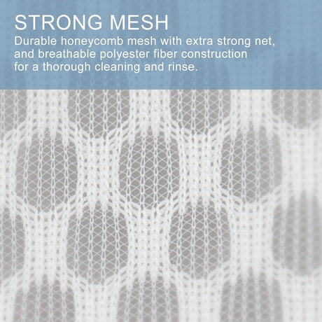 3Pcs Durable Honeycomb Mesh Laundry Reusable Washing MachinesBags clothes lingerie bra for Delicates 12 x 16 Inches (3 Medium)
