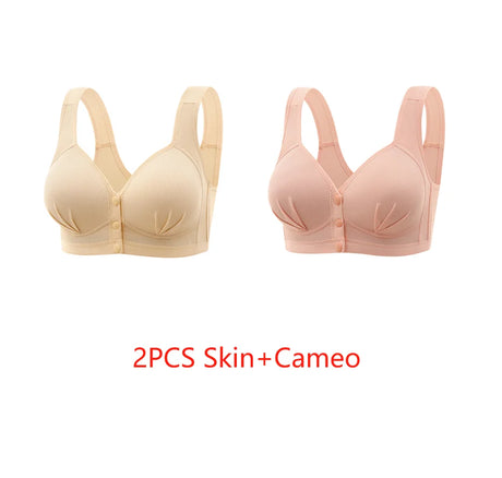 New Large-sized Breathable Non Steel Ring Breastfeeding Underwear Thin Comfortable Adjustable and Seamless Women's Bra