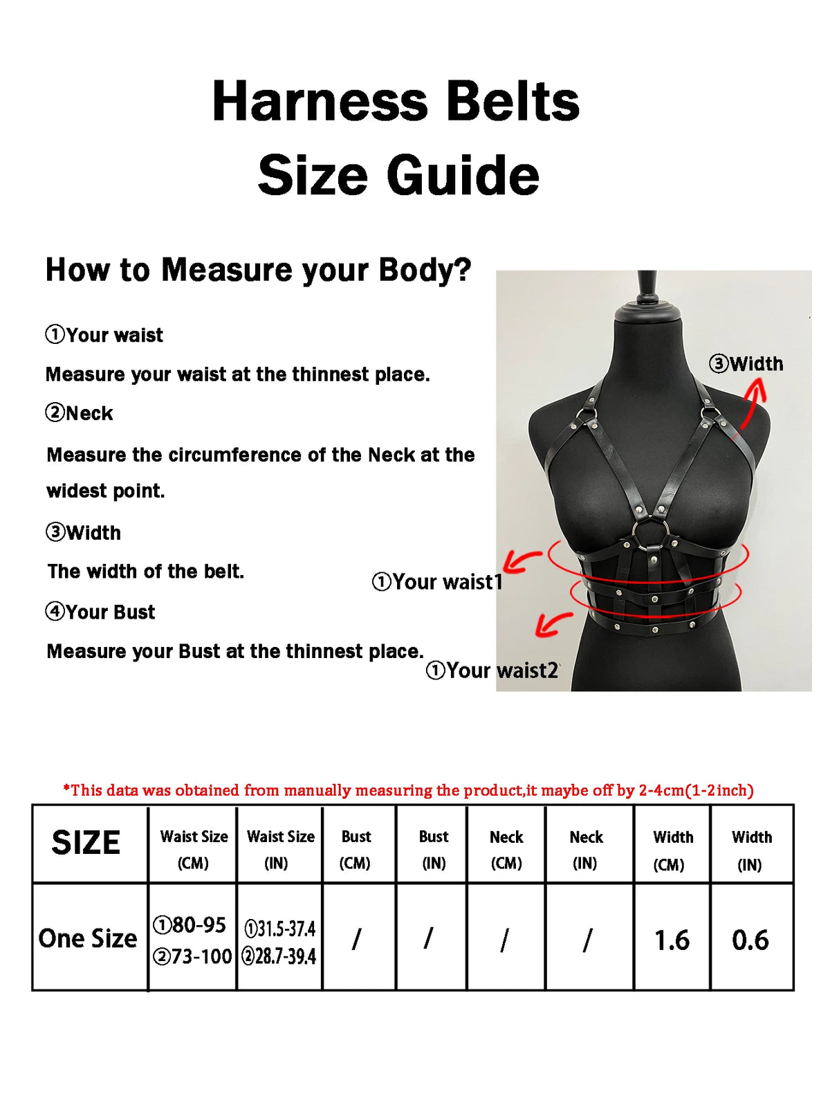Women Fashion PU Leather Belt Street Style Bondage Body Harness Punk Decorative Harness Gothic Waistband Clothing Accessoreis