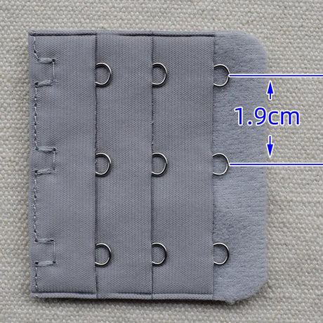 3-Row 3-Hook Bra Extender with Stainless Steel Hooks for Bras, Adjustable Extra Length Soft Velvet Back Closure (Multi Colors)