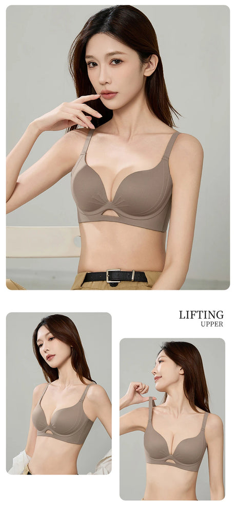 FallSweet Small Chest Sexy Push Up Bra for Women Seamless Bras Everyday Lingerie Comfortable Underwear Thick Bralette 32-38AB