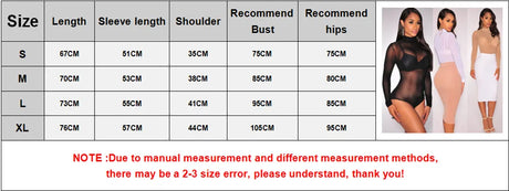 Sexy Women T Shirt See Through Mesh Black Long Sleeve Bodysuit Sheer Slim Turtleneck Tulle Crop Top T-Shirt Transparent Clubwear
