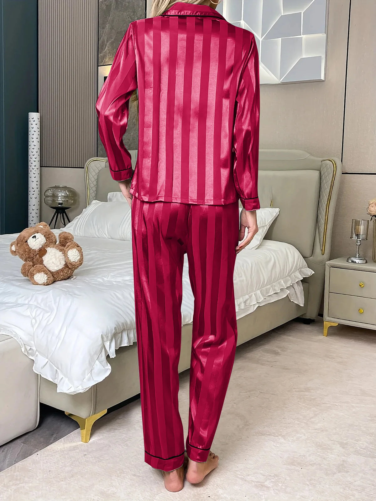 Luxury Women's Pajamas Set Nighty for Woman Pyjamas Pajama Woman Winter Long Sleeve Pajamas Sleepwear for Sleeping Sets Ladies