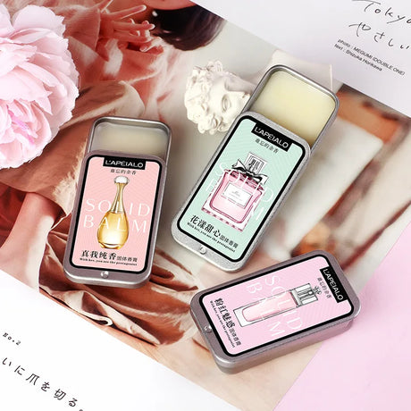 Woman Body Pheromone Perfume Solid Balm Long Lasting Fragranc Light Fragranc Portable Solid Perfume Balm