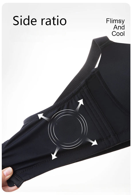 Large Size Seamless Lingerie for Women Thin and Sexy Bra Comfortable Top Up Push-up Anti Sagging Sports Breast Collection Bras