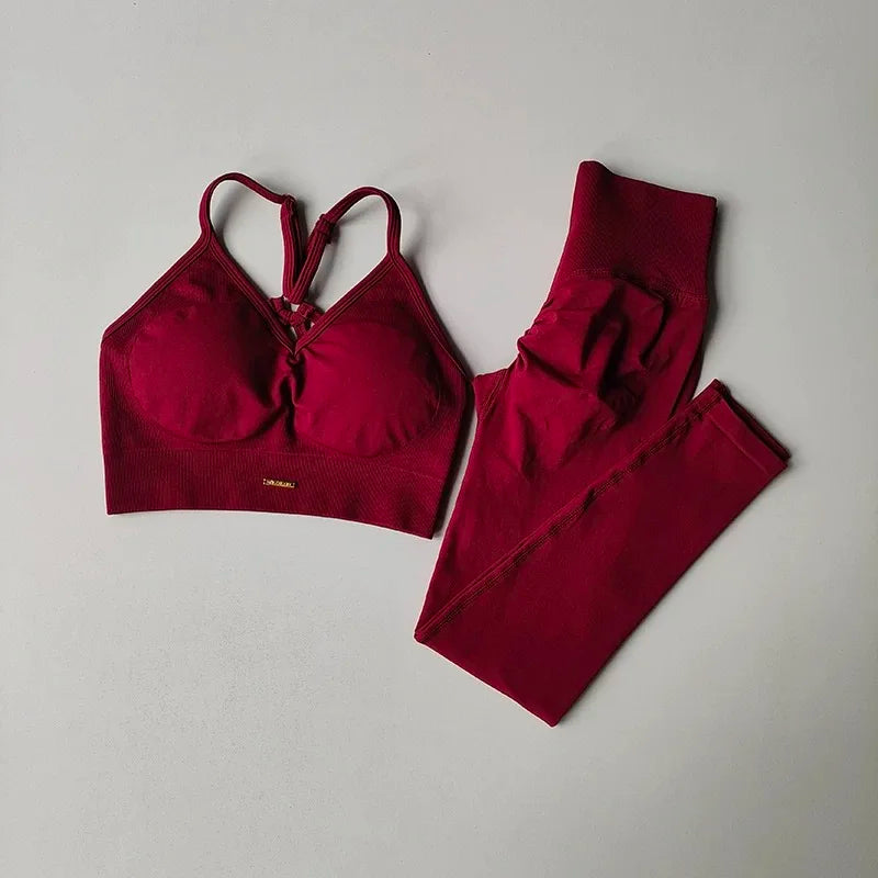 High-Waisted Hip-Lifting Women's Exercise Suit Shockproof Yoga Fitness Clothes for Running And Styling