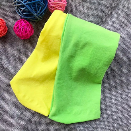 Candy Color Mixed Tights for Girls Baby Stretch Trouser Skinny Pants Women Kids To Tone Dance Pantyhose Courful Fashion Stocking