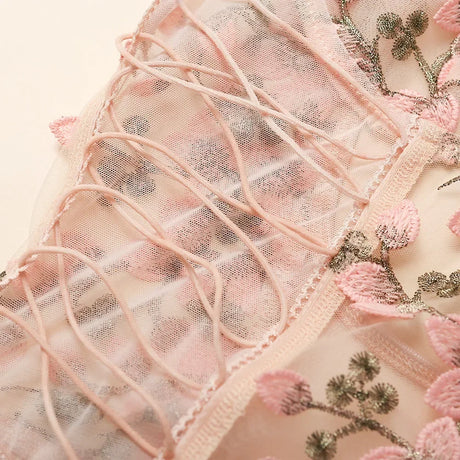 Porn Suit Floral Lace Embroidery Bodysuit Women Sexy Lingerie Bandage See Through Deep V Backless Body Suit Exotic Underwear